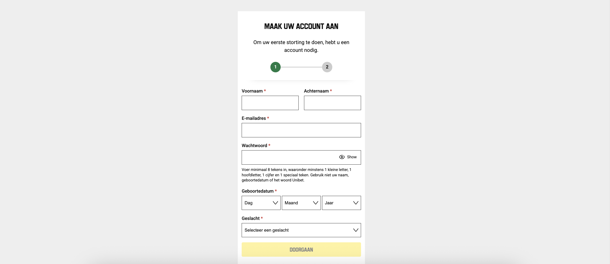 Login Unibet Casino